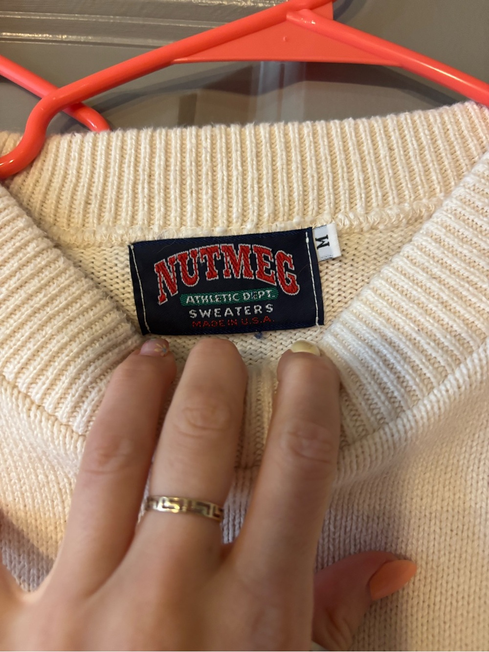 Tennessee Embroidered Cream Men's Sweater - Picture 2 of 2